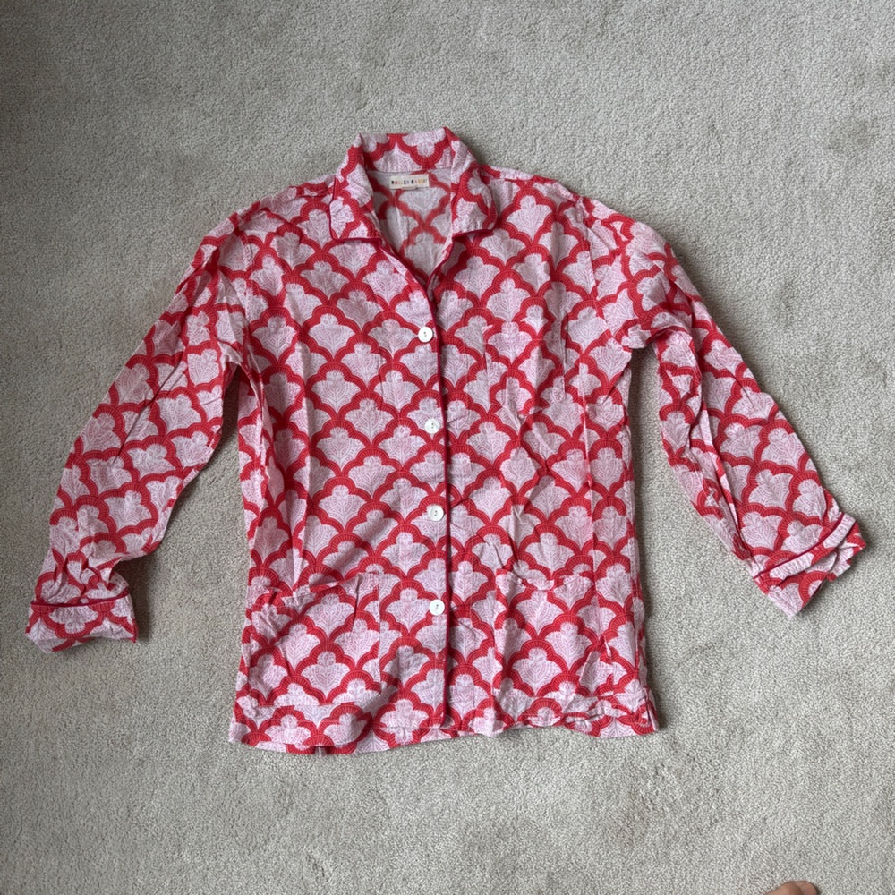 Roller Rabbit Red Jemina Patterned Loungewear - Picture 5 of 5